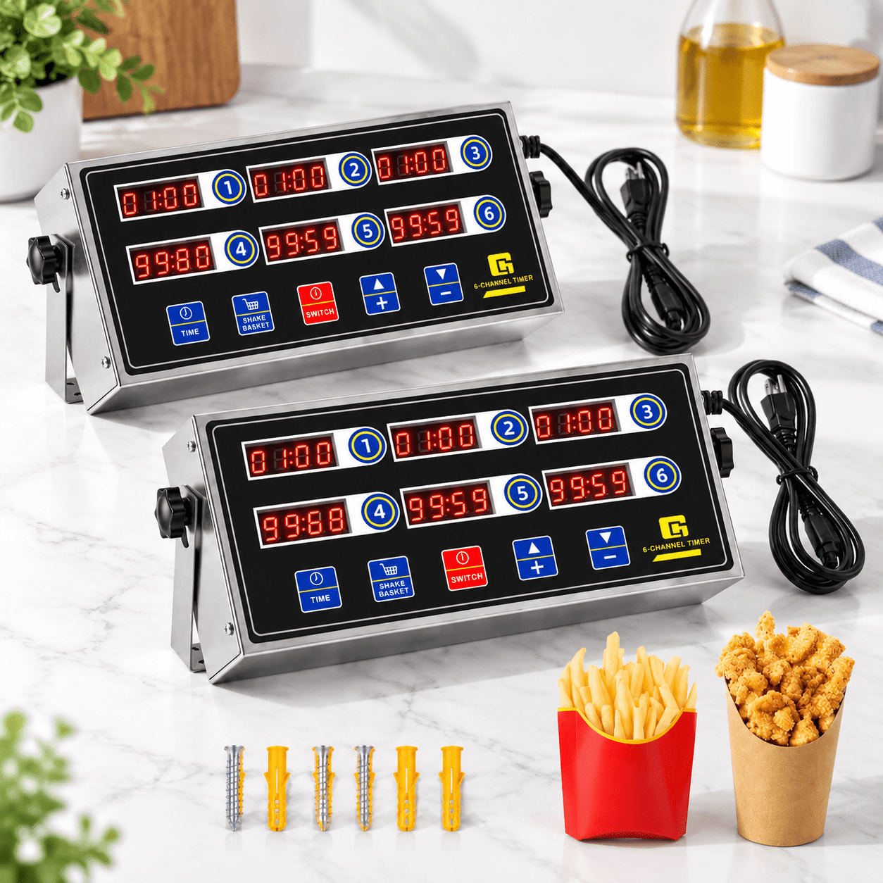 2 Packmercial Digital Kitchen Timer For Cooking 6 - Walmart.com