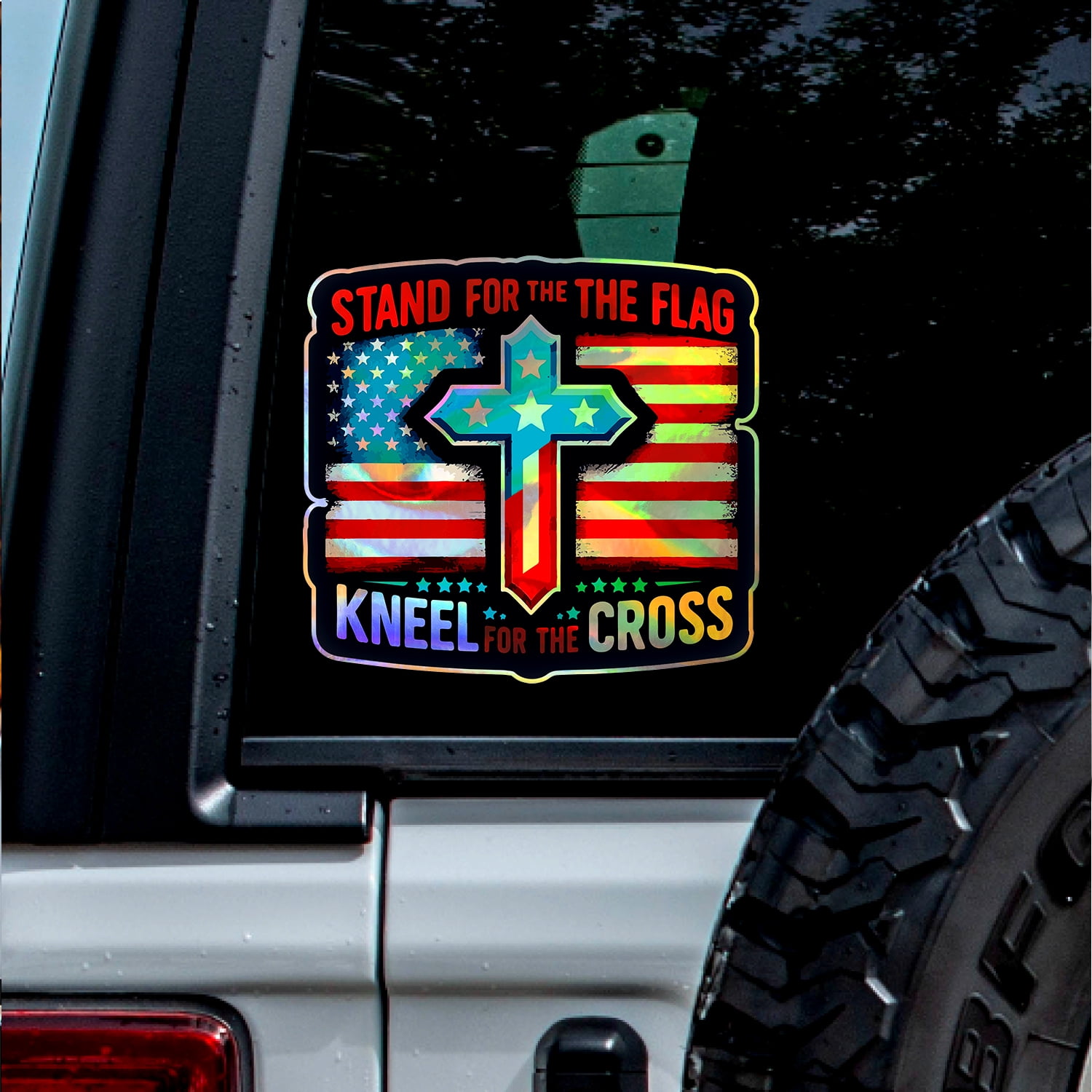 (2 Packs, 1.9'' X 1.8'') Sticker Of Stand For The Flag Kneel For The ...