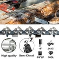 thumbnail image 1 of 2 Packs 16 inch Chainsaw Chain Blade Fits For Milwaukee M18 FUEL 3/8"LP 56DL .043G, 1 of 7