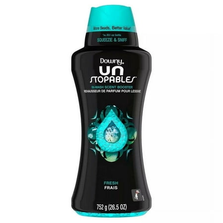 2 Packs 26.5oz Downy Unstopables In-Wash Scent Booster Beads, Fresh
