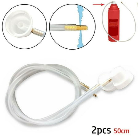 2 Packs 360 Degree Nozzle Extension Hose Fit For Aerosol Cans Spra