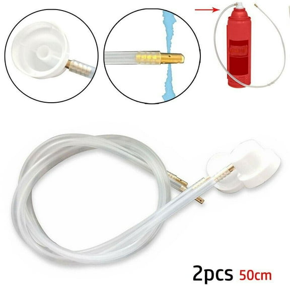 2 Packs 360 Degree Nozzle Extension Hose Fit For Aerosol Cans Spra