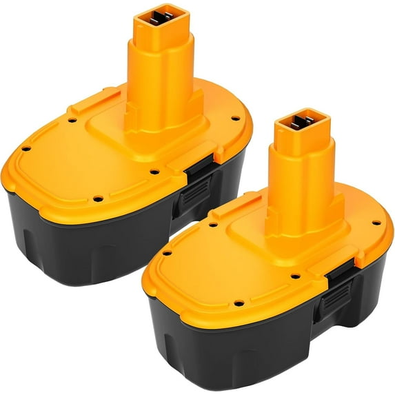 2 Packs 3600mAh High Capacity Ni-Mh DC9096 DC9098 DC9099 DW9096 Battery Replacement for Dewalt 18V Battery XRP DW9098 DW9099 DE9095 DE9098 DE9091(Yellow)