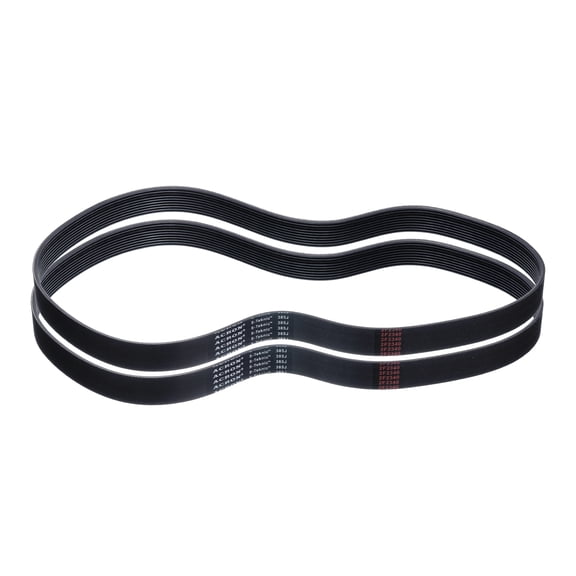 2 Packs 385J10 PJ V-Ribbed Belt 10 Ribs 38.5" Length x 0.92" Width x 0.14" Height, EPDM Poly V Belt