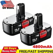 2 Packs 4.8Ah Ni-Mh Diehard 19.2V C3 Battery Replacement for Craftsmen 19.2 Volt Batteries 315.pp2011 315.pp2020 315.113753 130279005 1323903 11375 315.115410