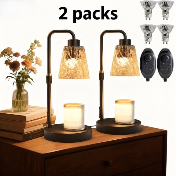 2 Packs (4 Bulbs in Total) Dimmable 10-100% Desk Lamp, Adjustable Height Study Desk Lamp, Work Desk Lamp, Office Desk Lamp, Suitable for Home Or Gift, Timer Function, 24-Hour Cycle Function