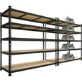 48" W x 18" D x 72" H Adjustable Garage Storage Shelves 5Shelf Heavy