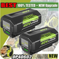 thumbnail image 1 of 2 Packs 6.0Ah 40V Lithium-Ion Battery for Ryobi 40 Vlot Power Tools OP4026 OP40602 OP4050A OP4040 OP4030, 1 of 7