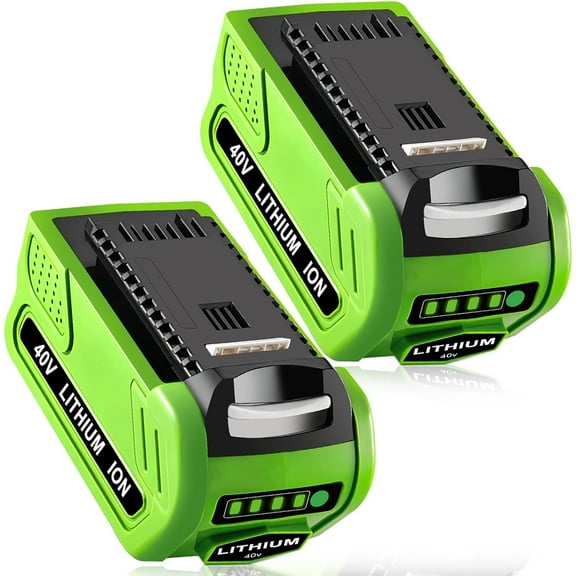 2 Packs 6ah Lithium ion 29472 Battery Replacement for Greenworks 40V Battery Model 29472 Compatible with Greenworks 40 Volt Battery 29462 29482 G-MAX Cordless Lawn Mower Tools