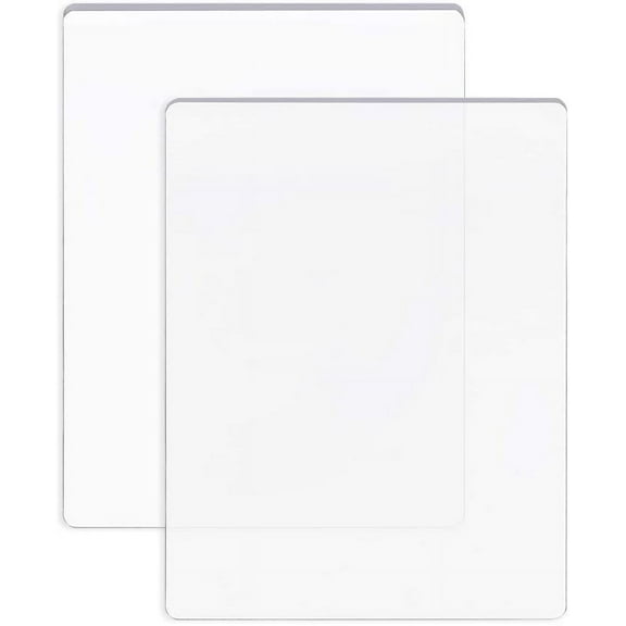 2 Packs 7.5x6" Clear Acrylic Cutting Pads Transparent Acrylic Die Cutting Plates for Die Cutting Work 3mm and 5mm for DIY