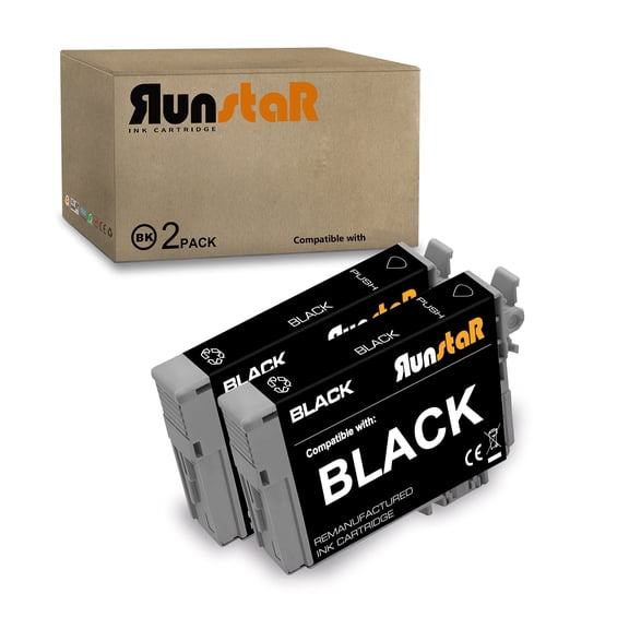 2 Packs Replacement for 79 T079 Ink Cartridge Compatible for Epson Artisan 1430 Stylus Photo 1400 Inkjet Printer (2 Black)