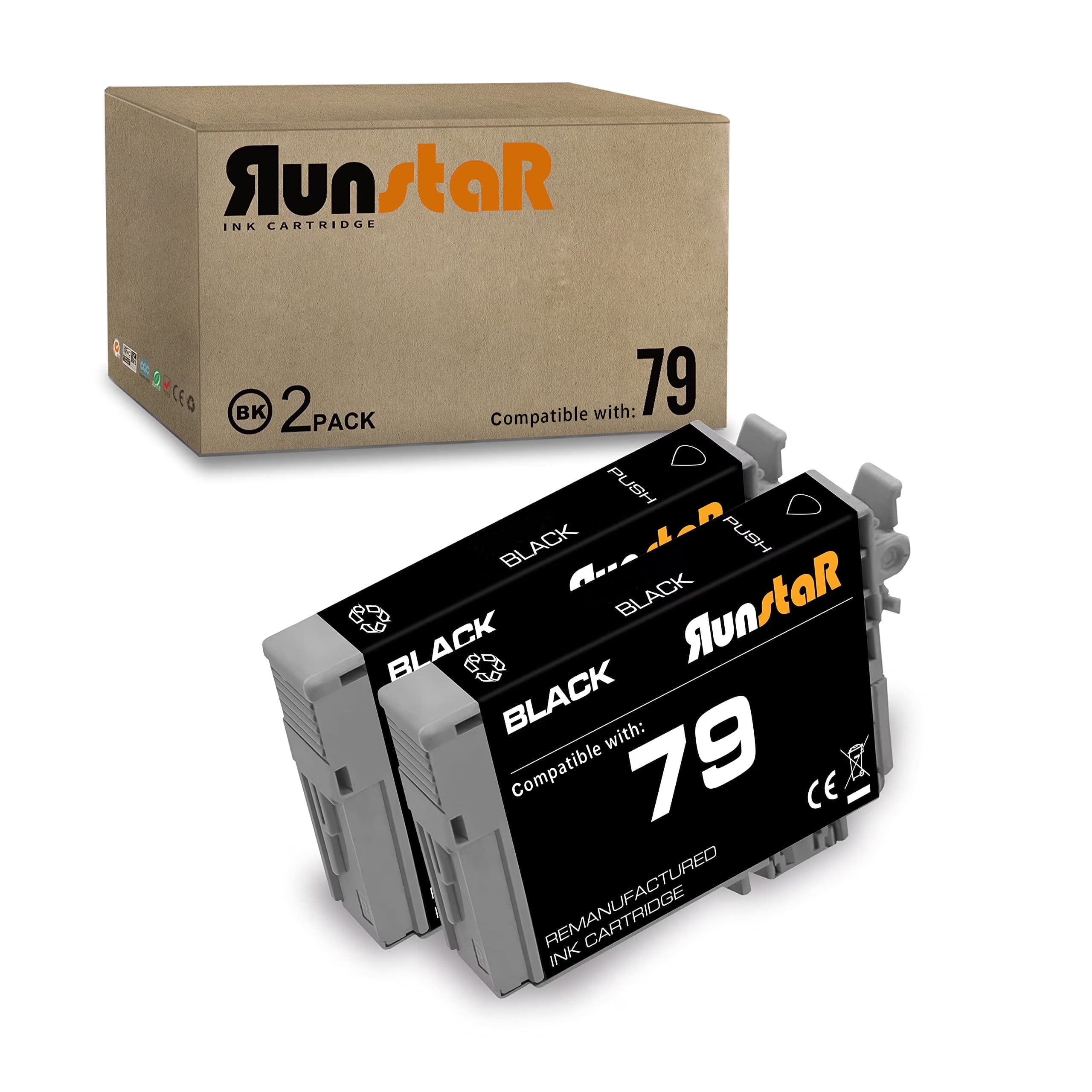 2 Packs Replacement for 79 T079 Ink Cartridge Compatible for Epson ...
