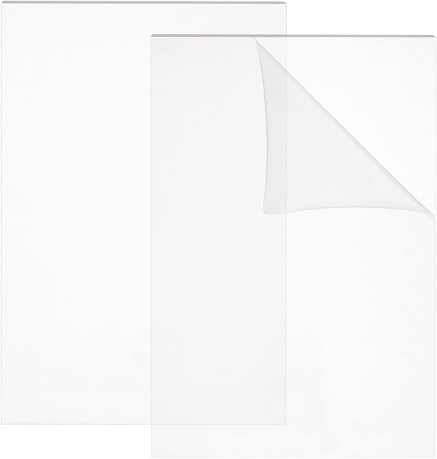 2 Packs 8.2x12.5inch Clear Acrylic Cutting Pads Acrylic Plastic Sheet for Die Cutting Work 3mm Thick Clear DIY