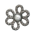 thumbnail image 1 of 2 Packs 8pcs Adjustable Waist Tightener Buttons for Loose Jeans No Sewing Pants Clips Strong Metal Pearl Flower Design Spring Lock Fit Skirts Shorts DIY Craft Waistband Extender Fashion Accessories, 1 of 3
