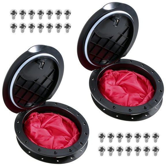 2 Packs 9 Inch Deck Plate Cover Kit with Storage Bag for Marine Inflatable Boat Kayak Dinghy Fishing Rigging