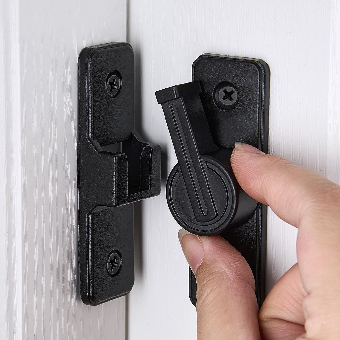 2 Packs 90 Degree Barn Door Latches,Heavy Sliding Barn Door Latches