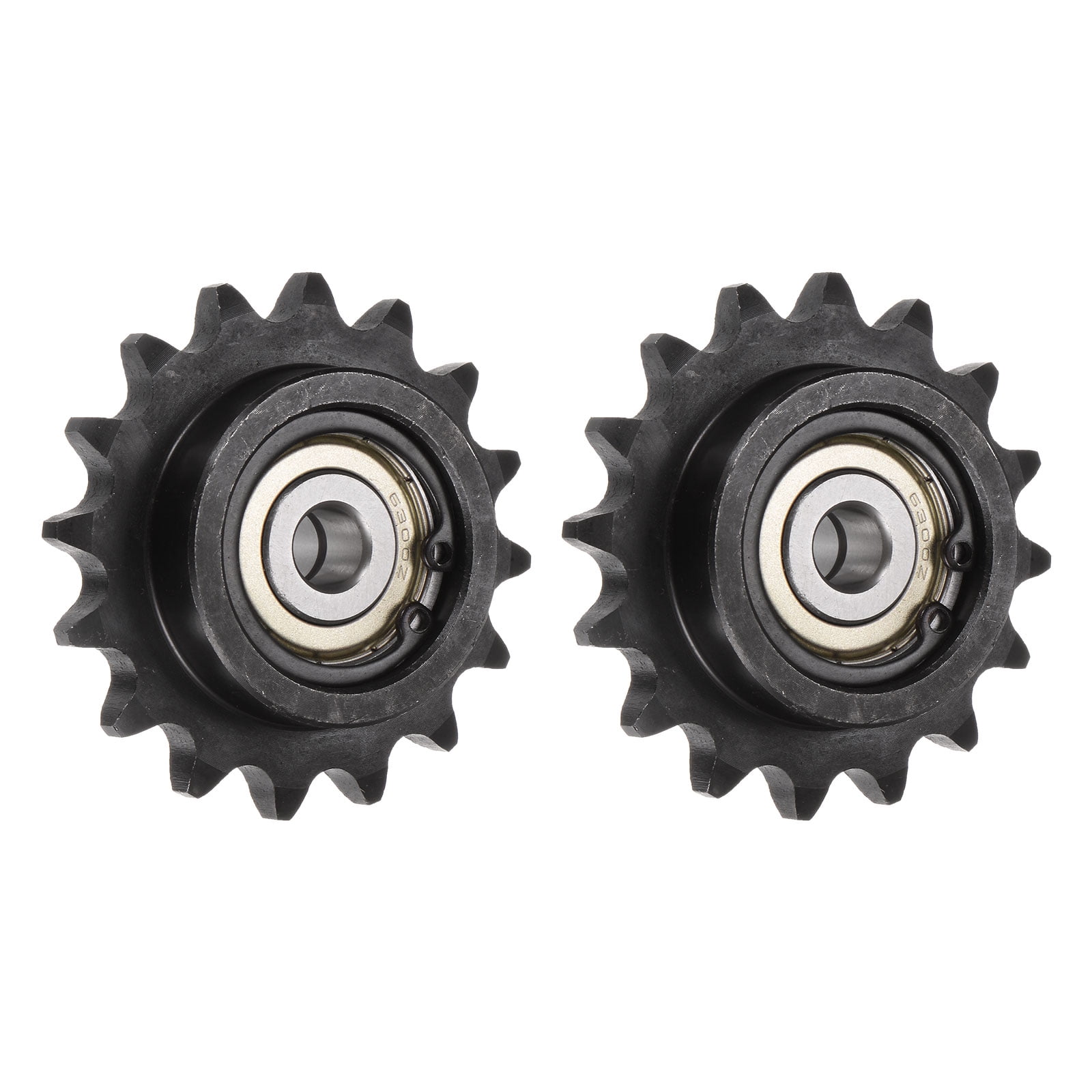 2 Packs ANSI 40 Roller Chain Idler Sprocket 10mm Bore, 1/2" Pitch