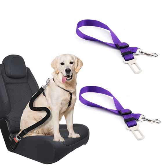 2 Packs Adjustable Length Pet Dog Cat car seat Belt Pet seat Belt Pet Accessories for Dogs Cats and Pets