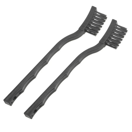 2 Packs Anti Static ESD Brush Plastic Handle Nylon Lab Cleaning Brushes for Electronics 15x30mm Bristles