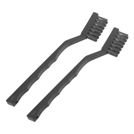 2 Packs Anti Static ESD Brush Plastic Handle Nylon Lab Cleaning Brushes for Electronics 15x36mm Bristles