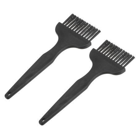 2 Packs Anti Static ESD Brush Plastic Handle Nylon Lab Cleaning Brushes for Electronics 25x55mm Bristles