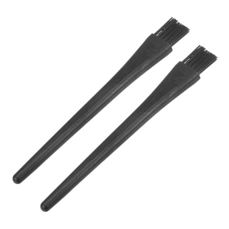 2 Packs Antistatic ESD Brush Plastic Handle Nylon Lab Cleaning Brushes for Electronics 18x14mm Bristles