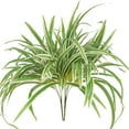 thumbnail image 1 of 2 Packs Artificial Spider Plant, 23.6 Inch Fake Greenery Bush, UV Resistant Faux Plants for Indoor and Outdoor Planters, Home Decor, Garden, and Office, 1 of 9