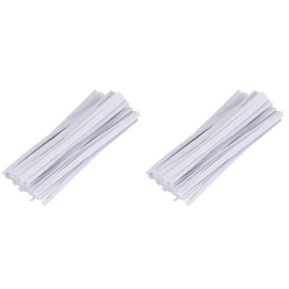 YOSADIER Paper Wrapped Iron Wire Sealing p and Decorative for Bags 2Packs
