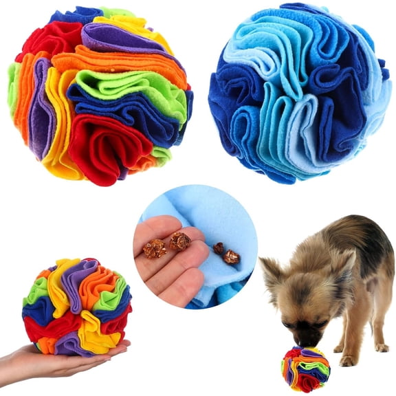 2 Packs Ball for Dogs Interactive Enrichment Toys Sniff Mat Ball Mat Dogs Ball Pad Puzzle Toys for Sniffing