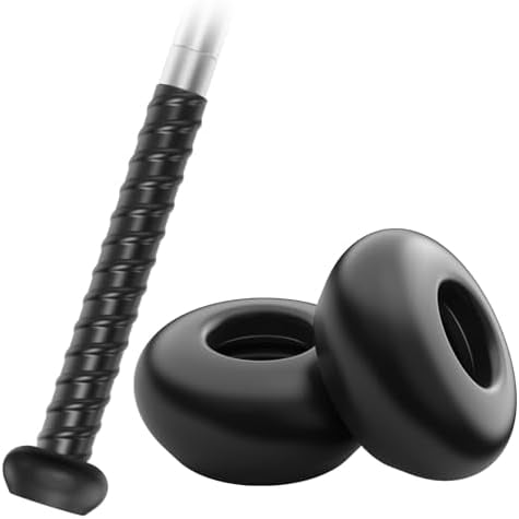 [2 Packs] Baseball Bat Grip Knob Cover Bat Knob Cover Choke Up Rings Knob Ring Cover for Youth & Adult Baseball Softball Teeball Tball Baseball Bat Accessories - Black$$Sport & Recreation Other