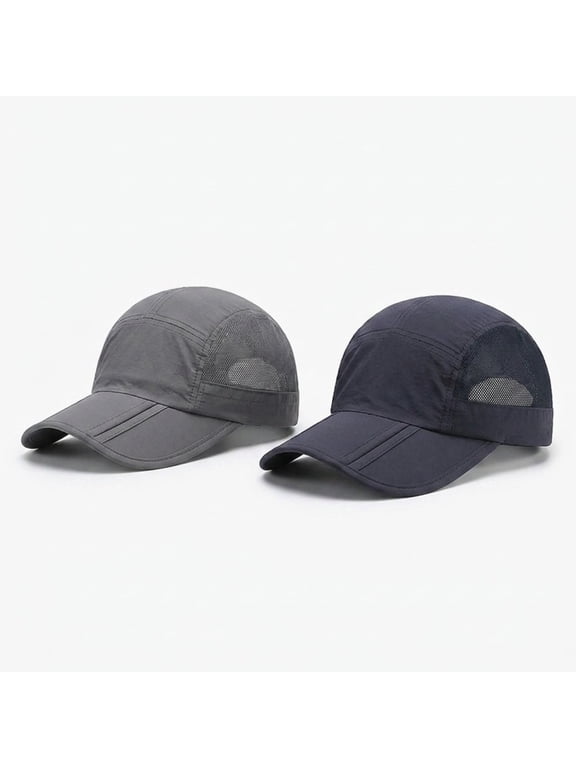 2 Packs Baseball Cap,Breathable Quick-Dry Mesh Cap Adjustable,for sports