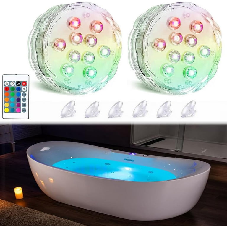 Wireless led store shower lights waterproof