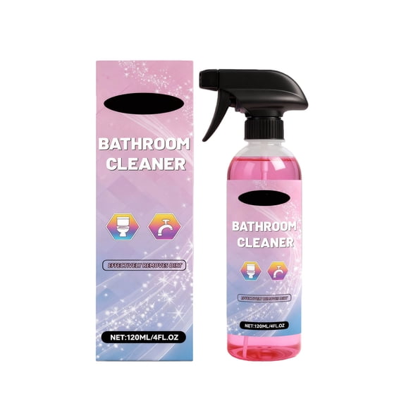 2 Packs Bathroom Cleaner Spray for Toilet Tile Grout and Sink, Multi-Surface Disinfectant with Bleach Alternative, Removes Stains Limescale Soap Scum, All-Purpose Bathroom Cleaning Solution 100ml