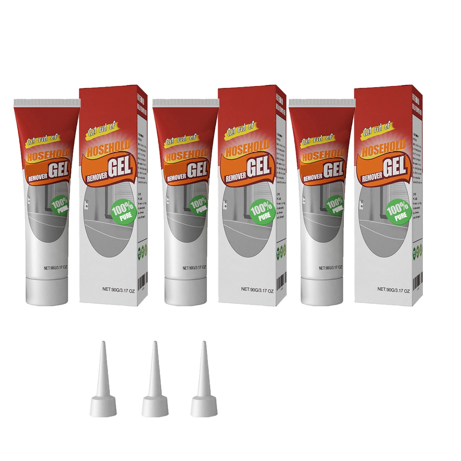 2 Packs Bathroom Mold Remover Gel - Powerful Stain Cleaner for Shower ...