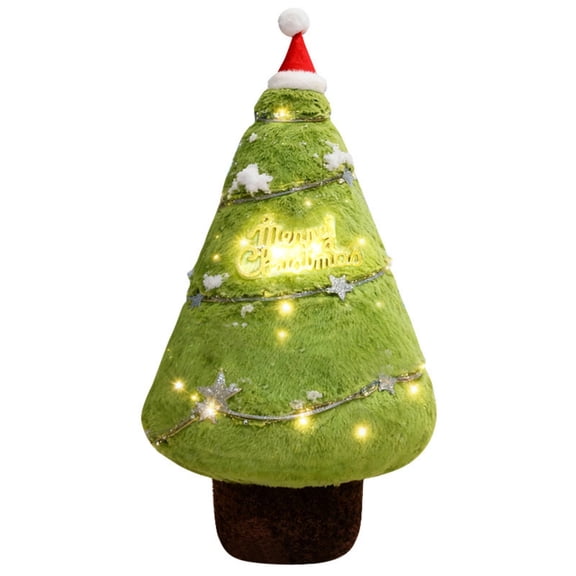 2 Packs Battery Operated LED Christmas Tree with Warm White Lights,Flocked Tabletop Holiday Decor for Home Office Desk, Mini Artificial Xmas Tree for Festive Party Decoration, Gift for Family Friends