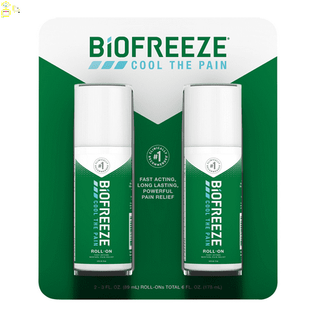 2 Packs Biofreeze Pain Reliever, 6 Ounce Pack | For Arthritis, Back Pain, Sore Muscles and Joints