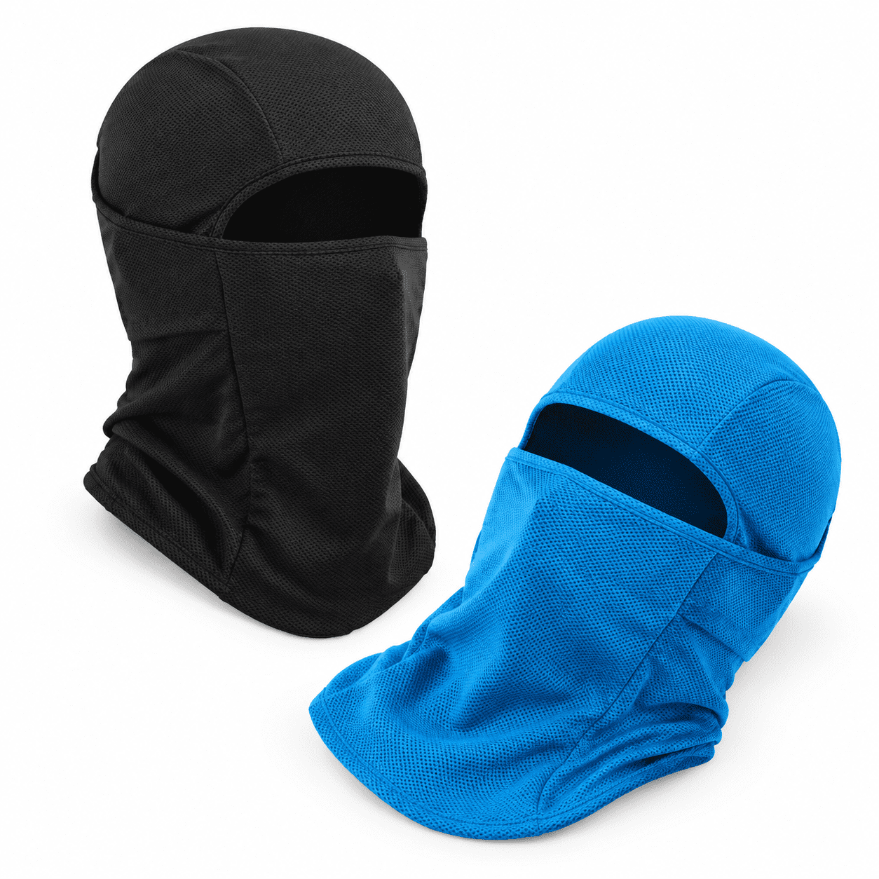 2 Packs - Blue + Black, 6 3/4-7 1/2 UPF 50+ Breathable Full Face ...