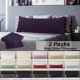 thumbnail image 1 of PiccoCasa 2 Packs Body Pillow Covers Microfiber Pillowcase King Purple, 1 of 8