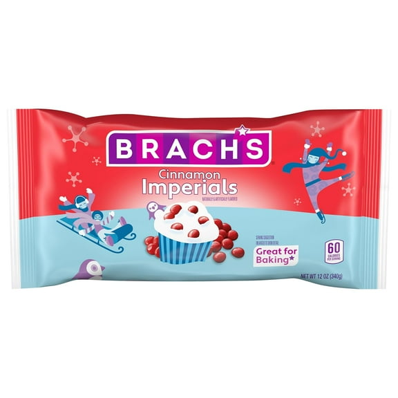 2 Packs Brach's Cinnamon Imperials Candy, 12 Oz - Perfect for Festive Candy Dishes and Baking 24ozs total