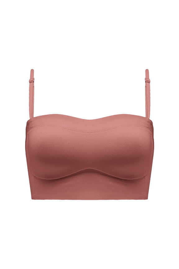 2 Packs Bras for Women Low Back Backless Spaghetti Strap Seamless Sleeping Bralette Underclothes