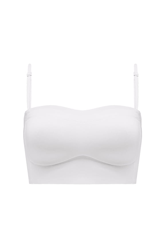 2 Packs Bras for Women Low Back Backless Spaghetti Strap Seamless Sleeping Bralette Underwear