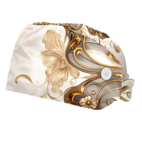 2 Packs Butterfly Working Cap with Buttons Sweatband Adjustable Back Hats Unisex Work Hat