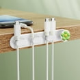 thumbnail image 1 of 2 Packs Cable Clamp Cord Organizer with Adhesive Backing, Wire Management Holder for Desk, Wall, and Outlet, Tangle-Free Data Charger Headphone Cable Storage, Decorative Flower Shape, Durable, 1 of 6