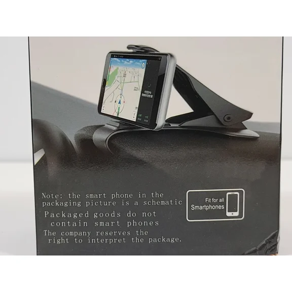 2 Packs, Car Mount Smart Phone Holder, One-Size Fits For All - Black