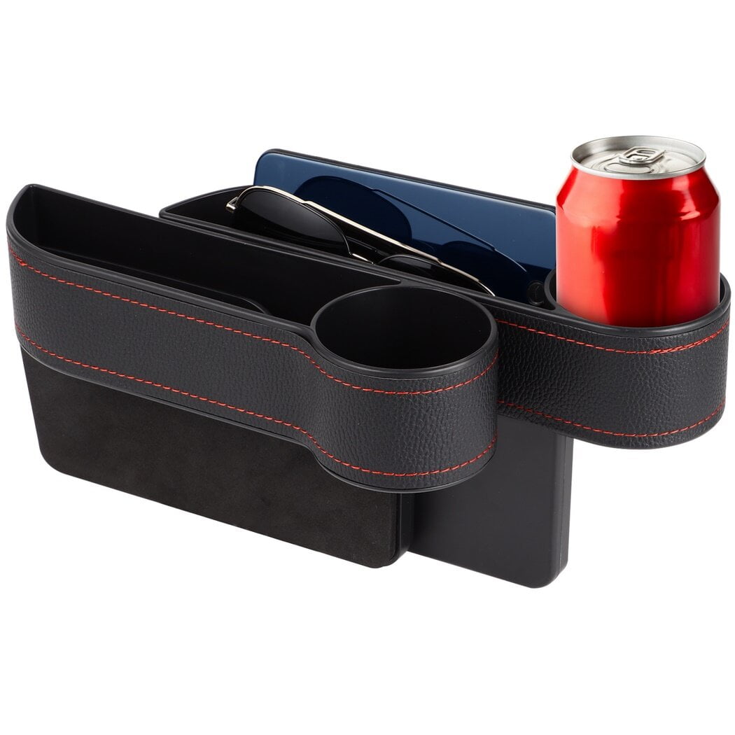 2 Packs Car Seat Gap Filler Organizers, Multifunctional Car Console Gap Storage Boxes with Cup