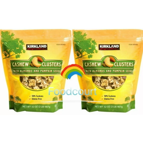 2 Packs Cashew Clusters 32 oz Each Pack