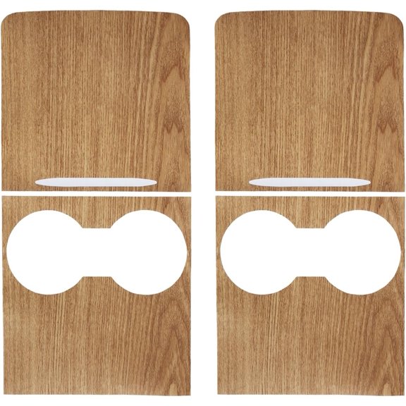2-Packs Center Console Wrap Kit for 2021-2023 Model 3 and 2021-2024 Model Y Grain Trim Console Cover Sticker for Model 3/Y Accessories