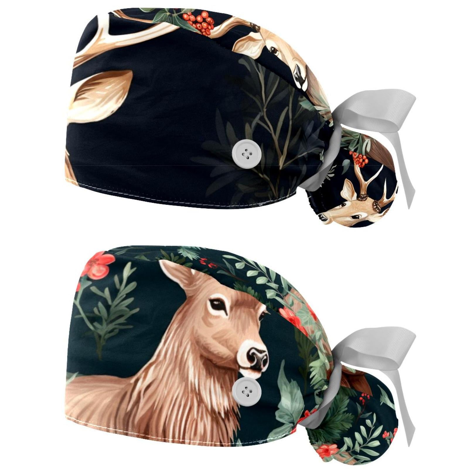Classic Space Movie Surgical Ponytail Scrub Cap Hat Mens Womens Unisex Adjustable Surgery Surgeon Long Hair Bun Cover Euro Style Vintage - View #4