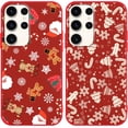thumbnail image 1 of 2 Packs Christmas Print Phone Case for Samsung Galaxy A13 5G 6.5", with Aesthetics Pattern Design Soft TPU Silicone Xmas Cases, Shockproof Bumper Protector Camera Girls Women Cover, Deer, 1 of 6