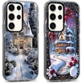 thumbnail image 1 of 2 Packs Christmas Transparent Print Phone Case for Samsung Galaxy A16 5G 6.7", Aesthetics Pattern Design Soft Silicone Xmas Cases, Shockproof Bumper Protector Camera Girls Women Cover, Tree, 1 of 5